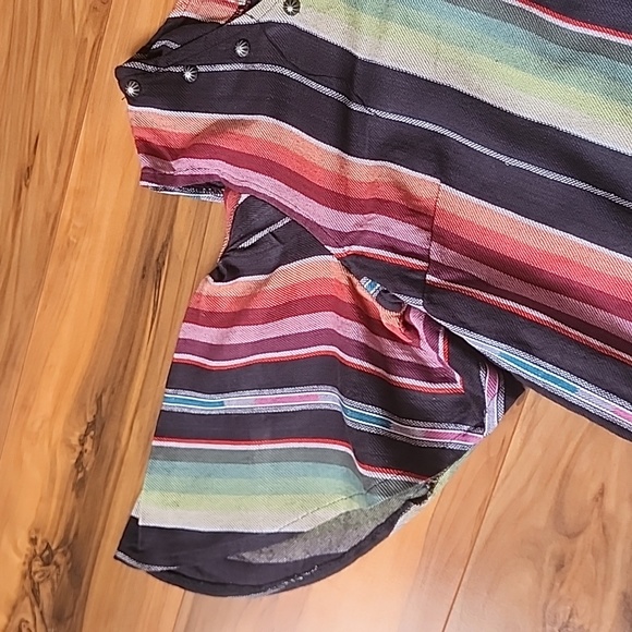SILVERADO Southwestern Serape Striped Shirt Size Medium - Picture 6 of 12
